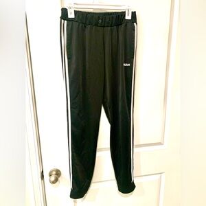 Adidas Black & White 3 Stripe Track Pant Joggers